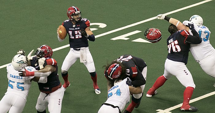 The Valor playing the Philadelphia Soul in 2017