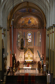 The Basilica of Saint Servatius (built 570) in Maastricht is the oldest church in the Netherlands. St Servaas 20080913 choir.jpg