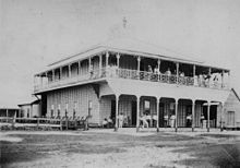Cairns Hotel, 1886 (now demolished) StateLibQld 1 135857 Cairns Hotel in 1886.jpg