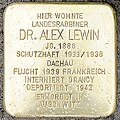 Stolperstein Hoppstädten-Weiersbach Im Pferch 16 Alex Lewin