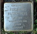 Stolpersteine Simeonstraße 16 für Ferdinand Kutschinski (1925- )