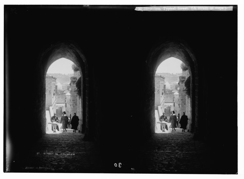 File:Streets. Jerusalem. Typical street. (A street of steps). LOC matpc.05886.tif