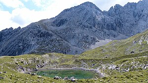 The Hohe Gaif behind the Stuibensee