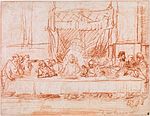 The Last Supper, after Leonardo da Vinci by Rembrandt 01.jpg