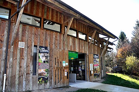Empfangsgebäude des Tierparks