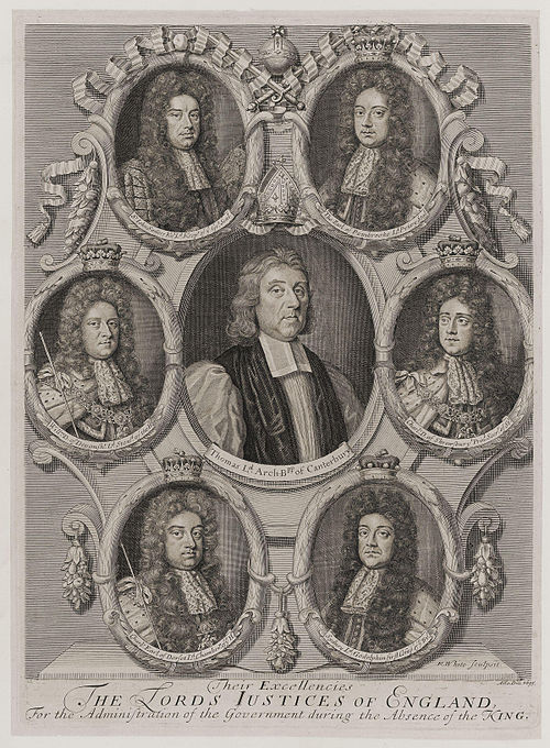 Their Excellencies the Lords Justices of England, for the administration of the Government during the absence of the King by Robert White.