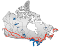 Карта на трансканадската магистрала