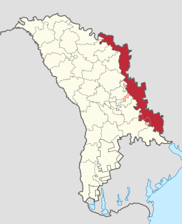 Kaart van Transnistrië