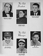 Club presidents and managers of the Tri-Cornered Baseball Game