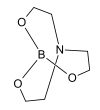 Structural formula of triethanolamine borate