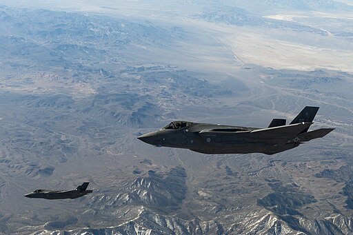 Two U.S. Air Force F-35 Lightning IIs assigned to the 31st Test and Evaluation Squadron