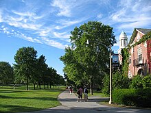 The University of Maine is the state's only research university. UMaine StevensHall.jpg