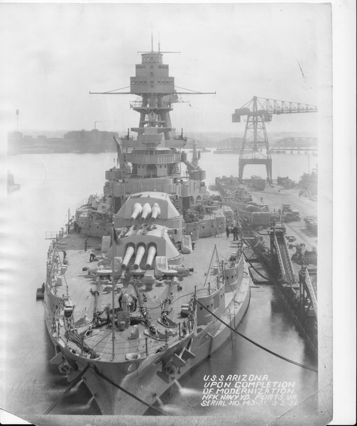 File:USS Arizona after 1931 modernization NARA 19-LC-19B-5.tif