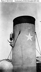 USS Christabel's white star, the symbol for a U-boat kill. USS Christabel star.jpg