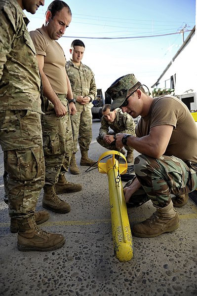 File:US Navy 110621-N-KB666-297 Navy Diver 2nd Class Ryan Arnold demonstrates the use of the Centurion side-scan sonar to members of the Armada de Chile.jpg