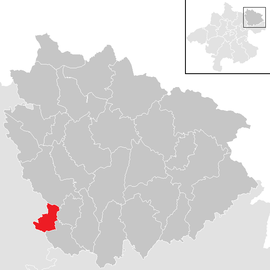 Poloha obce Unterweitersdorf v okrese Freistadt (klikacia mapa)