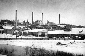 Завод у Вяртсілі, каля 1930 г.