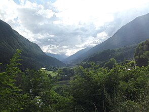 La bassa Val di Sole guardando a sud-ovest