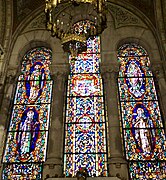 Stained glass windows of the Chapel of the Incarnation, by the Maison Mauméjean (20th-century).