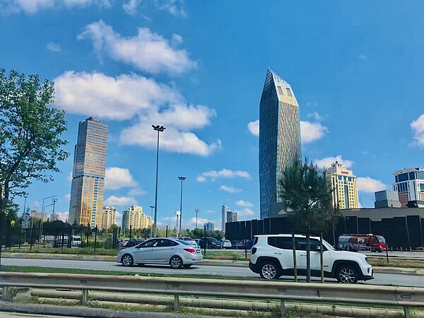 Palladium Tower (left) and Allianz Tower (right) in Ataşehir, Istanbul