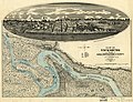 View of Vicksburg and plan of the canal, fortifications & vicinity