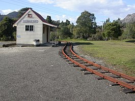 Wee Georgie Wood istasyonu, Tullah, Tasmania.jpg