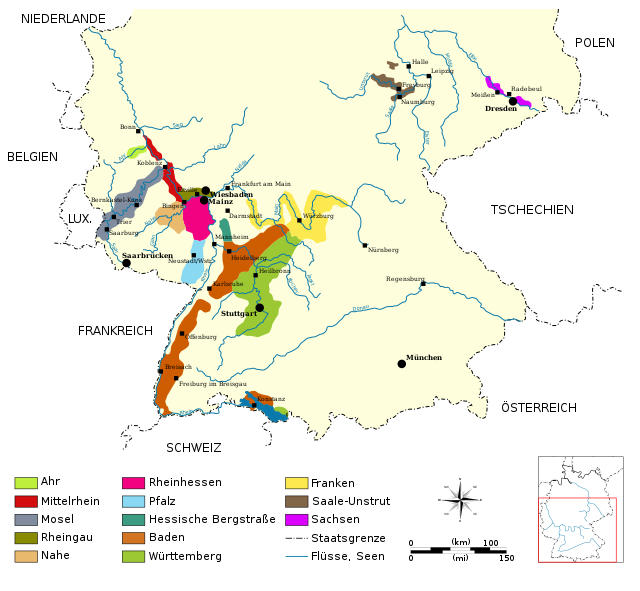 The German wine regions