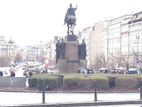 Wenceslas Square in Prague