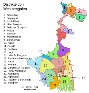 WestBengalDistricts numerados de.svg