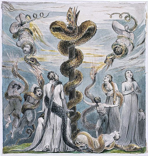 William Blake Moses and the brazen serpent