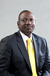 Kenyan politician William Ruto in February 2013 William Samoei Ruto.jpg