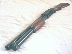 The Winchester Model 1200 uses a rotating bolt.[10]