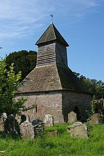 Yarpole Village in Herefordshire, England