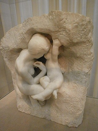 <i>Young Mother in the Grotto</i> Sculpture by Auguste Rodin