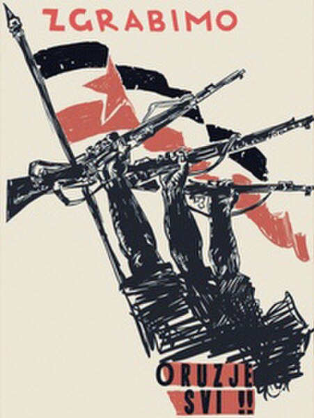 To arms, everyone!, a Partisan propaganda poster