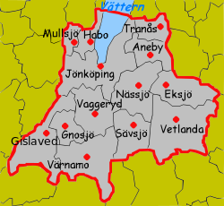 Municipalities of Jönköping County.