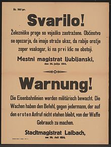 Carattere senza grazie in maiuscolo e minuscolo su un poster del 1914
