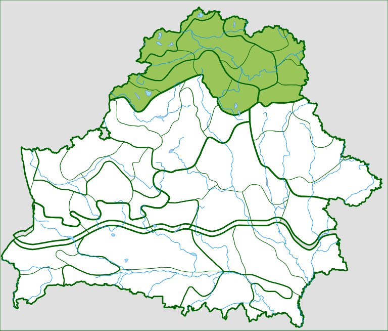 Белорусская поозерская провинция таблица