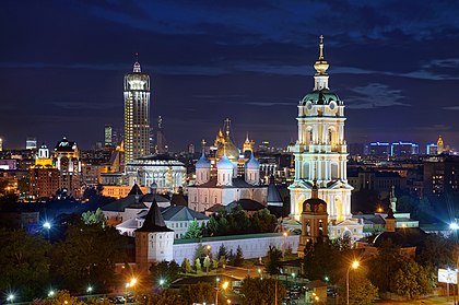 Vista noturna do Monastério Novospassky em Moscou, Rússia. (definição 4 912 × 3 264)