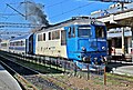 Locomotiva diesel-electrică românească 060-DA în gara Bacău