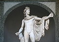 0 Apollon du Belvédère - Cortile Ottagono - Museo Pio-Clementino - Vatican (3).JPG