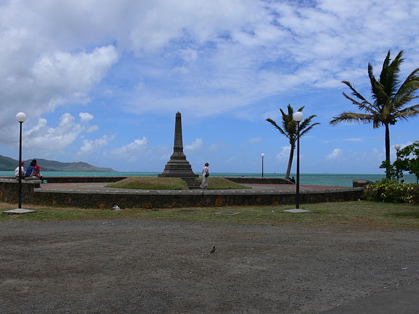 Grand Port in 2007. The memorial to the battle is in the centre.