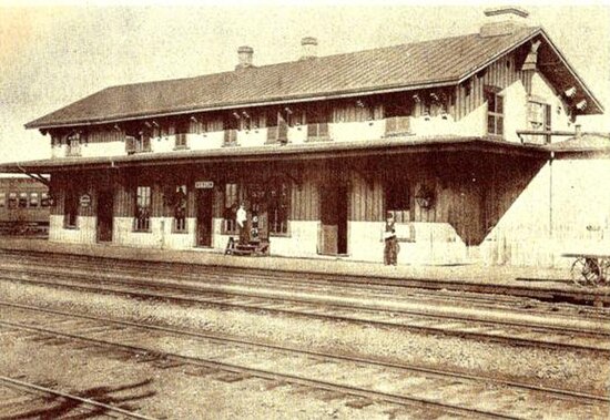 The 1848-built station at an unknown date