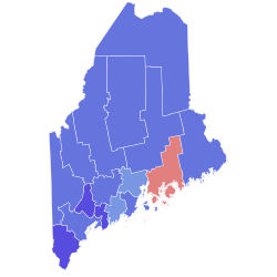 1964 United States Senate election in Maine results map by county.svg