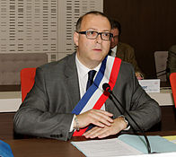 Damien Meslot, élu maire de Belfort.