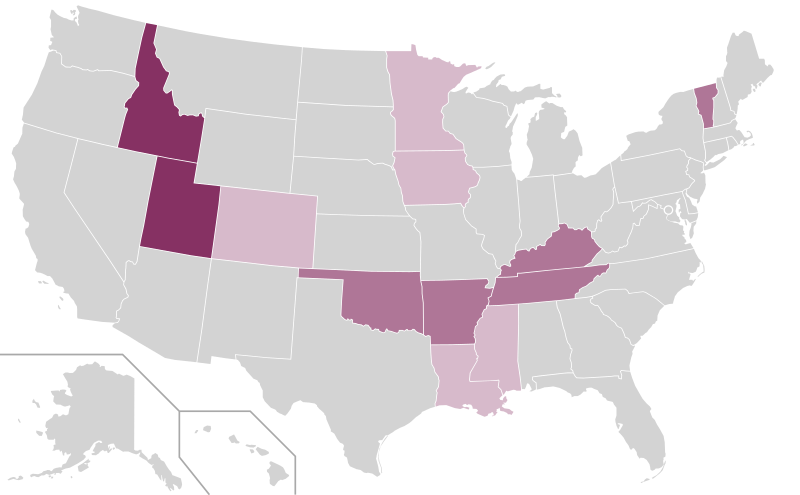 File:2020 United States presidential election - Percentage of votes cast for Kanye West by state.svg