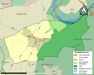 Mappa a colori che mostra l'uso del suolo.