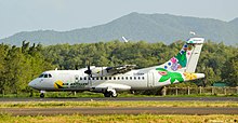 One of Air Antilles' ATR 42-500s at Martinique Aimé Césaire International Airport in Martinique