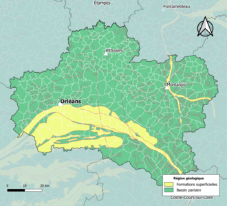 Régions géologiques du Loiret.