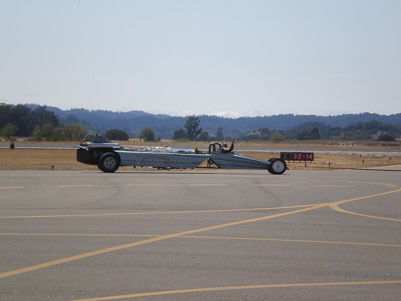 File:AFRC jet car being towed on runway at WOWC 2008 2.JPG